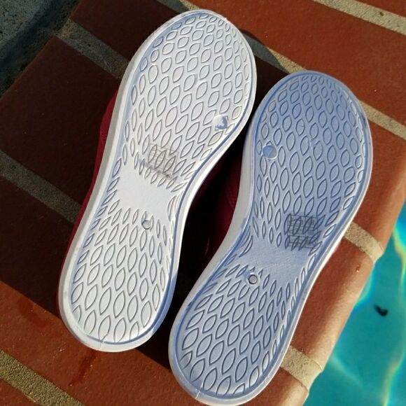 Pink casual canvas embroidered slip on shoes - Picture 8 of 8